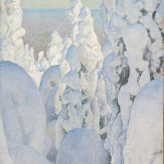 Talvilmaisema, paysage d'hiver de Halonen Pekka
