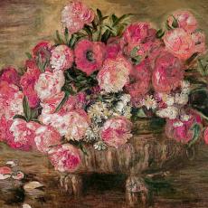 Nature morte avec pivoine de Pierre-Auguste Renoir