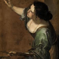 Autoportrait en Allégorie de la peinture de Artemisia Gentileschi