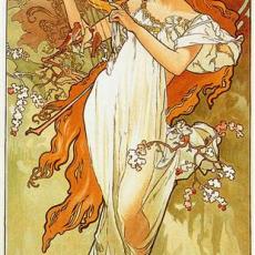 Spring de Alfons Mucha