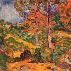 Soleil à travers les arbres de Louis Valtat