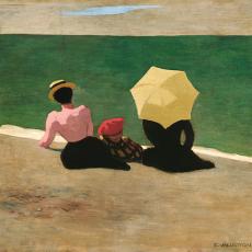 Femmes  sur la plage de Félix Vallotton