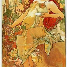 Autumn de Alfons Mucha