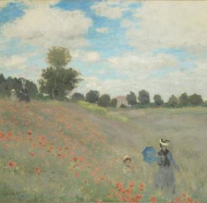 Coquelicots, environs d'Argenteuil de Claude Monet