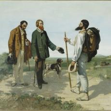 La Rencontre dit aussi Bonjour Monsieur Courbet de Gustave Courbet