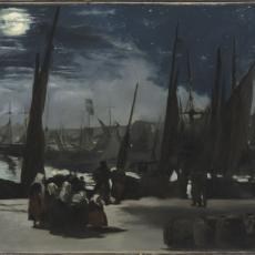 Clair de lune sur le port de Boulogne de Edouard Manet