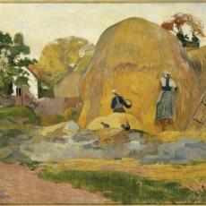 Les meules jaunes ou La moisson blonde de Paul Gauguin