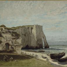 La falaise d'Etretat après l'orage de Gustave Courbet