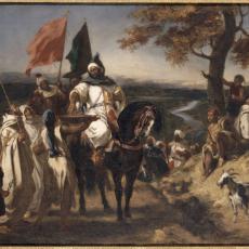 Le Kaïd, chef marocain de Eugène Delacroix
