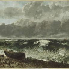 La mer orageuse, dit aussi la vague de Gustave Courbet