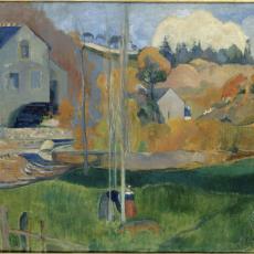 Paysage de Bretagne - le moulin David de Paul Gauguin