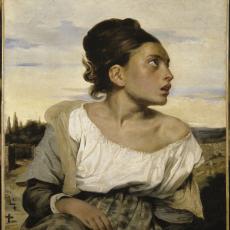 Jeune Orpheline au cimetière de Eugène Delacroix