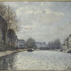 Vue du canal Saint-Martin, Paris de Alfred Sisley