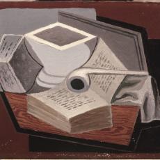 Le Livre ouvert (Livre et pipe) de Juan Gris