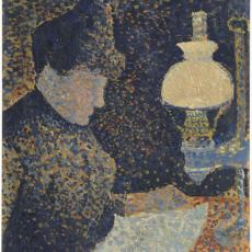 Femme sous la lampe de Paul Signac