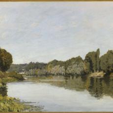 La Seine à Bougival de Alfred Sisley