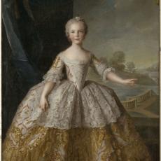 Isabelle de Bourbon, infante de Parme (1741-1763) à l'âge de huit ans de Jm Nattier