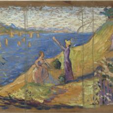 Femmes au puits, esquisse I de Paul Signac