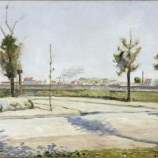 La Route de Gennevilliers : faubourg de Paris de Paul Signac