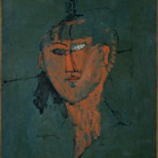 Tête rouge de Modigliani