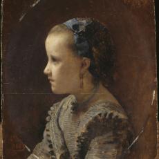 Portrait de fillette de Léon Bonnat