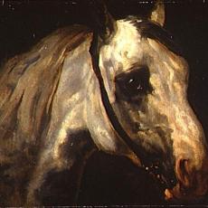 Tête de cheval blanc de Horace Vernet
