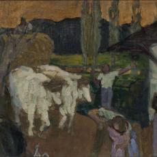 Les boeufs au retour de moisson de Roger de la Fresnaye