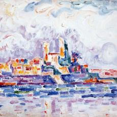Antibes " Couchant rouge" de Paul Signac