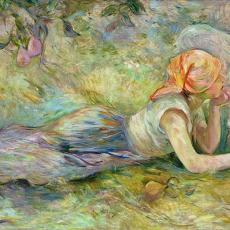 Bergère couchée de Berthe Morisot