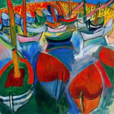 Bateaux à Martigues de Raoul Dufy