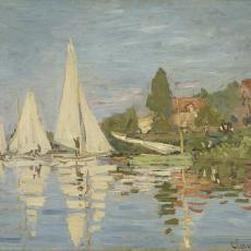 Régates à Argenteuil de Claude Monet