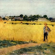 Dans les blés à Gennevilliers de Berthe Morisot