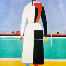 Femme avec un rateau de Kasimir Malévitch
