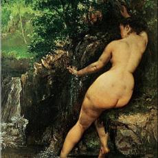 La Source dit aussi Baigneuse à la source de Gustave Courbet