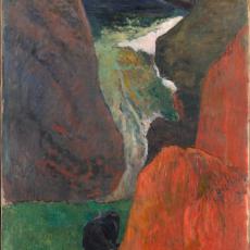 Marine avec vache. Au bord du gouffre de Paul Gauguin