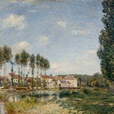 Moret, bords du Loing (Seine et Marne) de Alfred Sisley