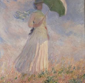 Femme à l'ombrelle tournée vers la droite de Claude Monet