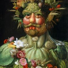Vertumnus - Rudolf II de Hasburg de Giuseppe Arcimboldo
