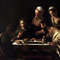 Le souper à Emmaus de Le Caravage